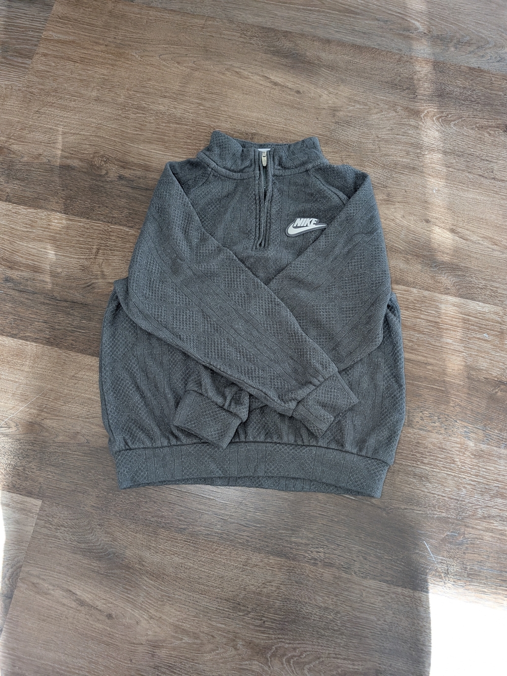 Nike Gray Kids Half-Zip Pullover Jacket